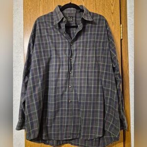 Jos. A. Bank Gray Plaid Shirt XL